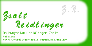 zsolt neidlinger business card